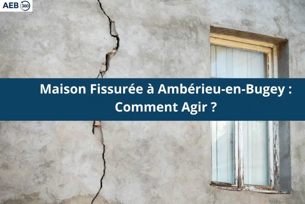 Expert en bâtiment du cabinet AEB 360 inspecte une maison fissurée à Ambérieu en Bugey dans l'Ain (01)